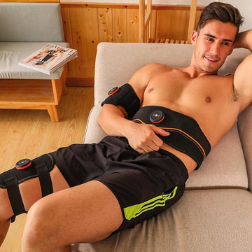USB Rechargeable Ab Muscle Stimulator Belt for Home Fitness